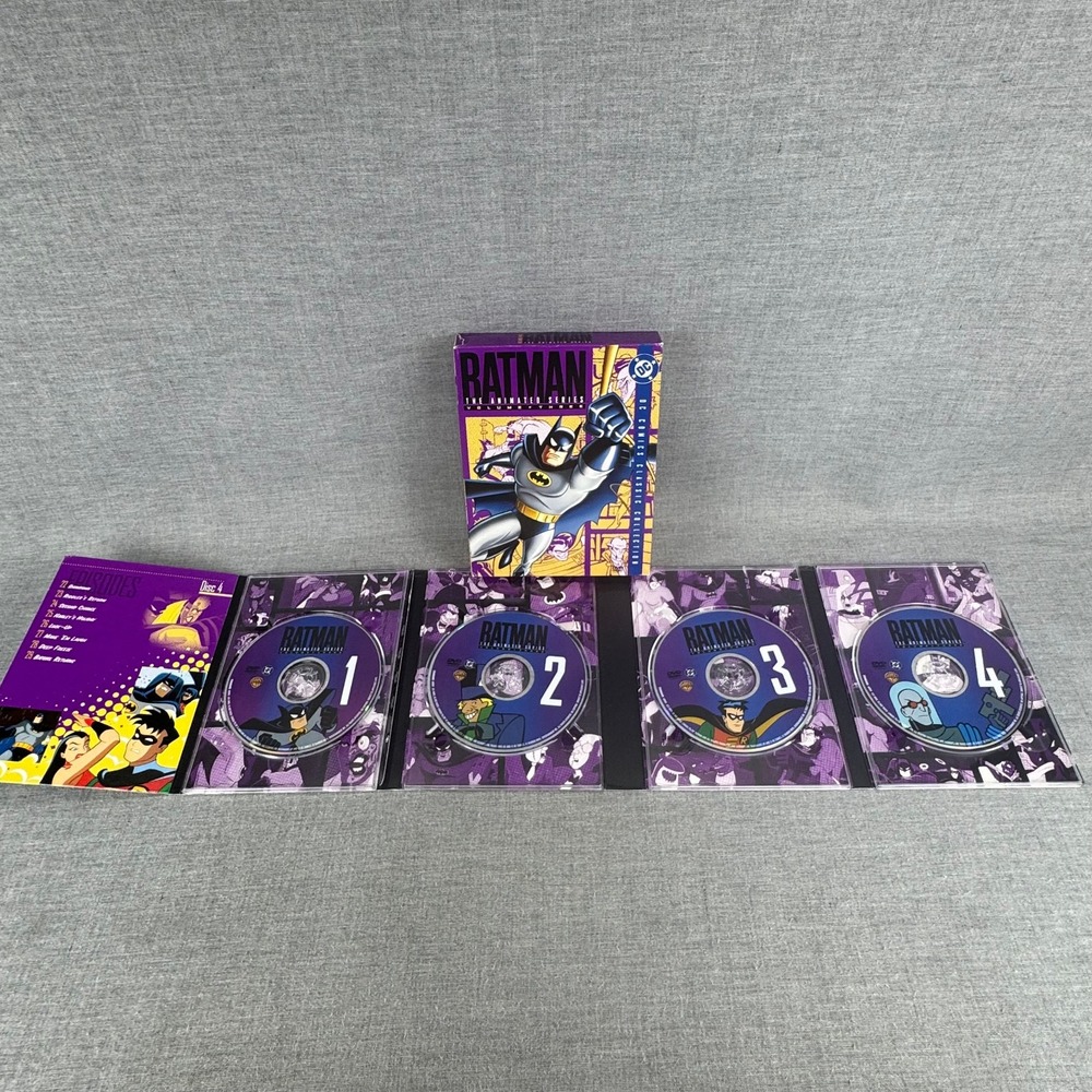 Batman The Animated Series Volumes 1 2 3 4 DVD 16 Disc Complete Set Tested - Picture 8 of 9
